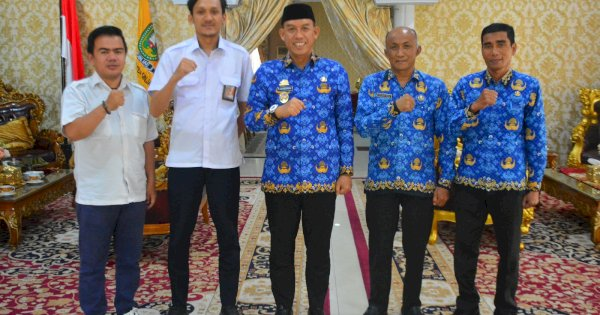Wakil Bupati Sinjai, A. Mahyanto Mazda menerima kunjungan perwakilan Direktorat Jenderal Prasarana Strategis Kementerian Pekerjaan Umum (PU) RI.