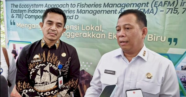 Kepala Dinas Kelautan dan Perikanan (DKP) Sulsel, Dr. M. Ilyas, ST.,M.Sc, di sela-sela Pertemuan Tahunan Unit Pengelola Perikanan (UPP) Wilayah Pengelolaan Perikanan Negara Republik Indonesia (WPPNRI) 713, 714, dan 715.