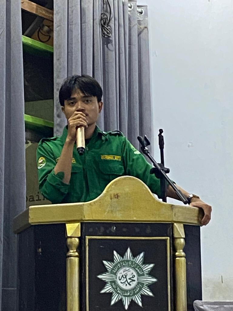 M. Husni Mubarak Husein selaku ketua Umum IPMI SIDRAP BKPT UINAM Periode 2025-2026